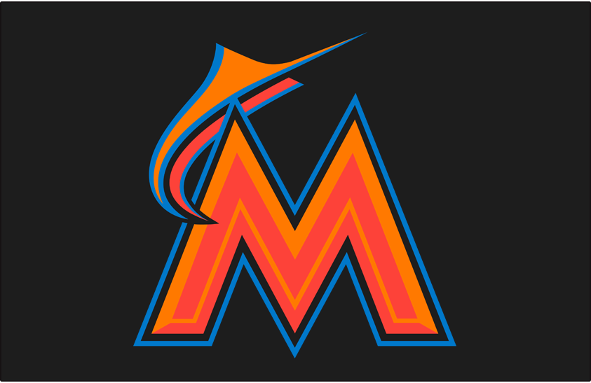 Miami Marlins 2016-2018 Batting Practice Logo DIY iron on transfer (heat transfer)